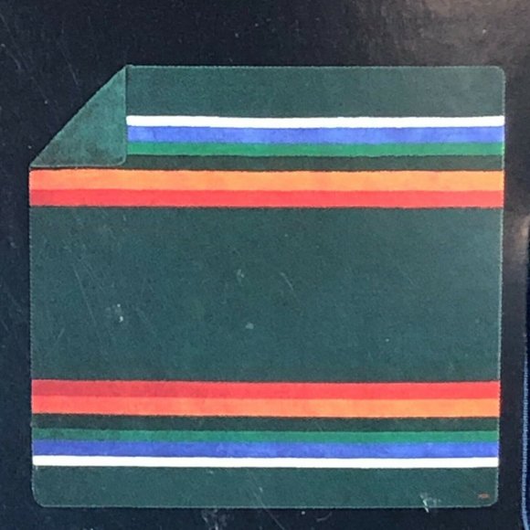 Pendleton Sherpa Fleece Blanket Evergreen Stripe Queen New 98 X 92 Inches Soft - Picture 12 of 12